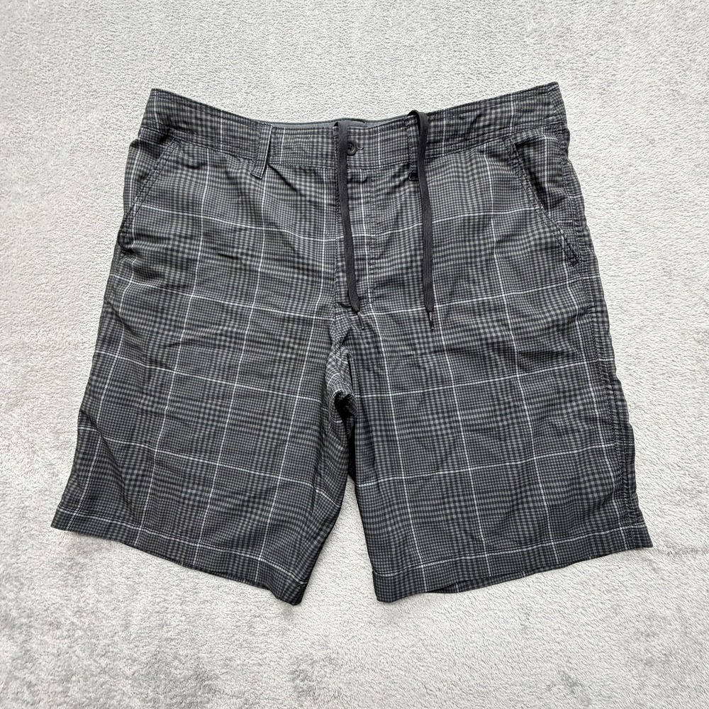 Mossimo Supply Co. Shorts Mens‎ 38x11 Gray Bermuda Plaid Stretch